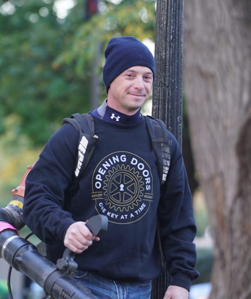 Key City Rotary helps with Frederick's Memorial Park Cleanup